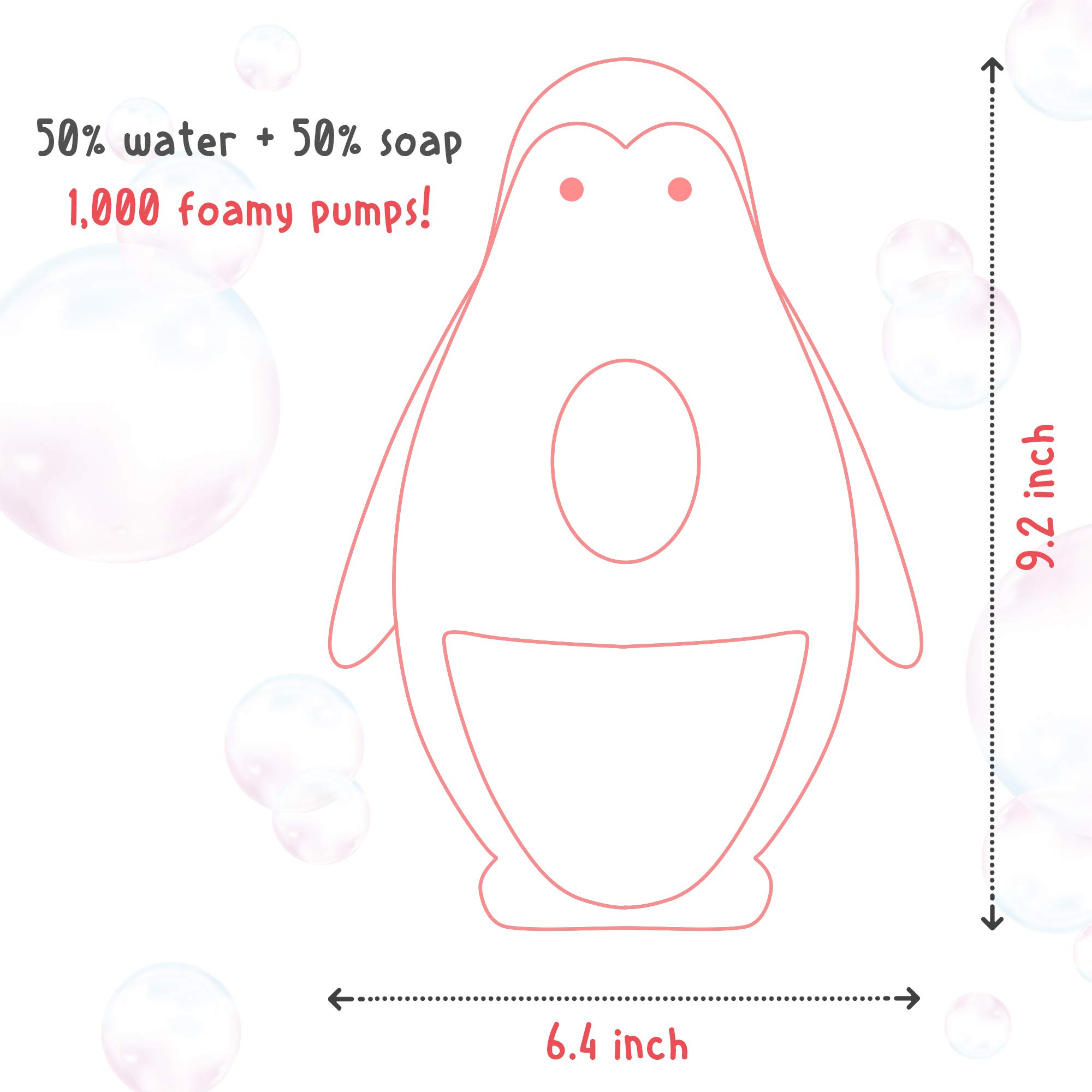 Kids Soap Dispenser with Pump - Plastic Bathroom Accessory for Soap, Body Wash, Shampoo & Lotion | Made in Europe | Pink | Perfect for Children's Bathroom, Nursery & Daycare Use