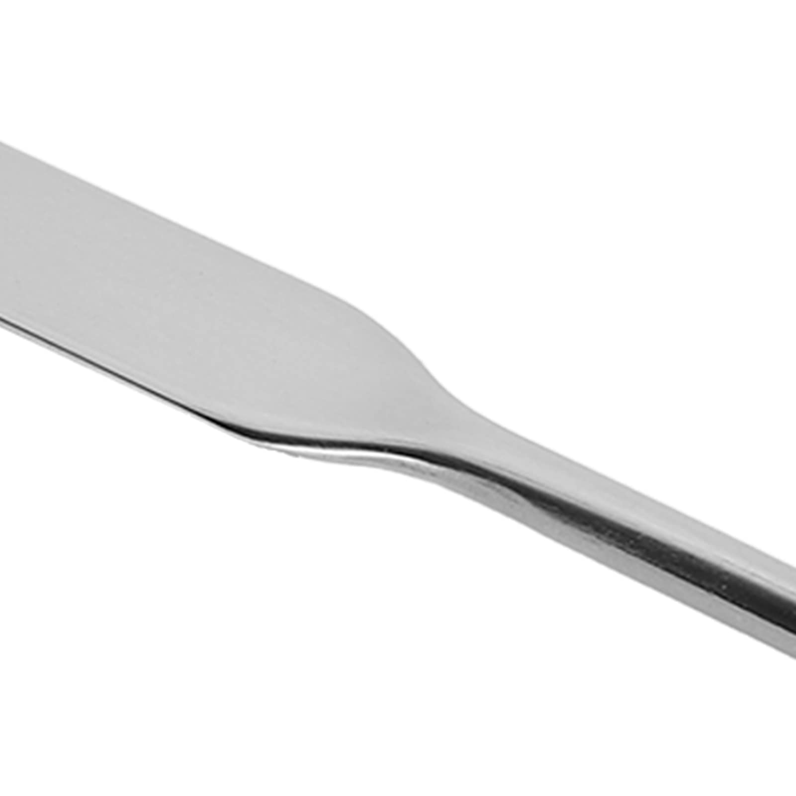 Professional Stainless Steel Makeup Spatula - Beauty Foundation & Nail Art Stirring Tool for Makeup Artists | Perfect for Liquid Cosmetics, Cream Blending & Small Container Scooping
