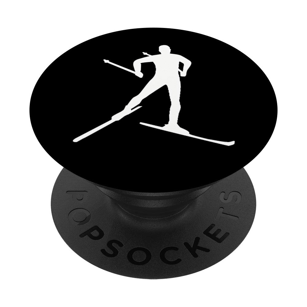 Cross Country Skiing PopSockets PopGrip - Interchangeable Phone & Tablet Holder for Outdoor Sports | Perfect for Skiing, Hiking & Winter Adventures