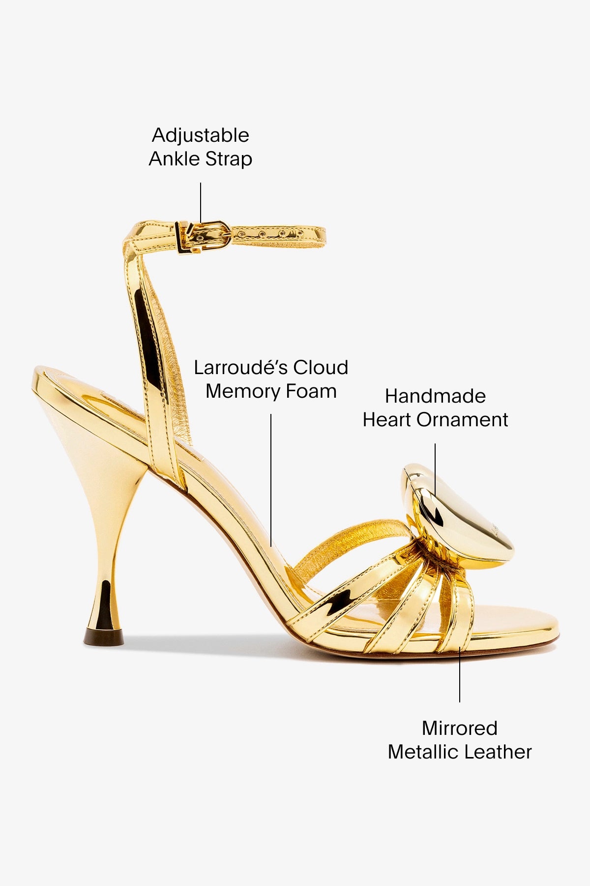 Amore Women's Gold Mirror Sandals - Elegant Gladiator Style for Summer, Beach, and Casual Outings