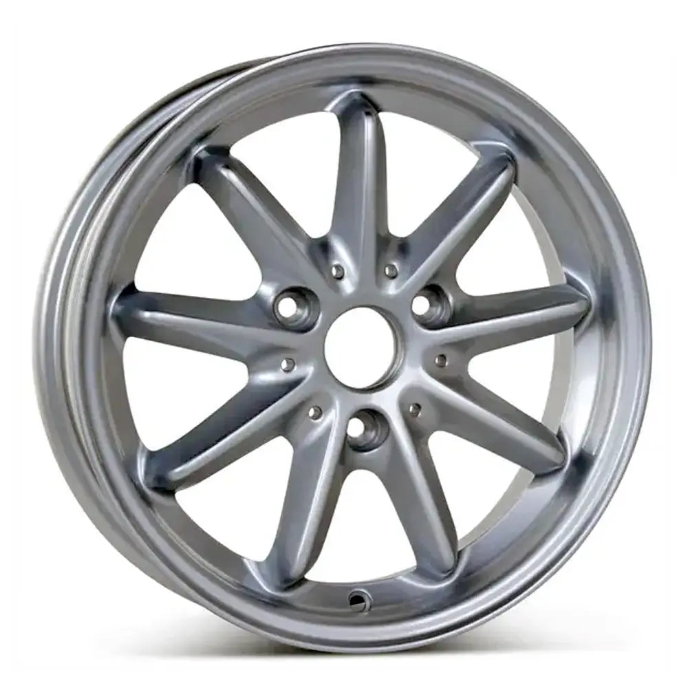 15 Inch Silver Replica Rim 85174 - Front Wheel Replacement for Smart ForTwo | Perfect for City Driving & Compact Car Upgrades