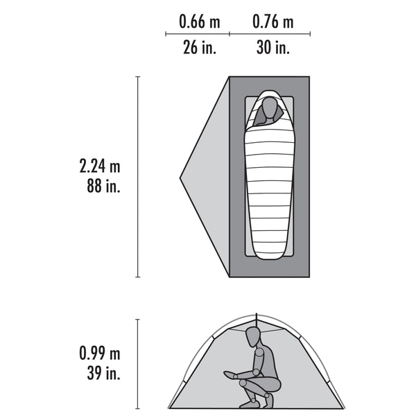 MSR Elixir 1-Person Backpacking Tent - Lightweight 3-Season Waterproof Camping Tent for Hiking, Mountaineering & Outdoor Adventures
