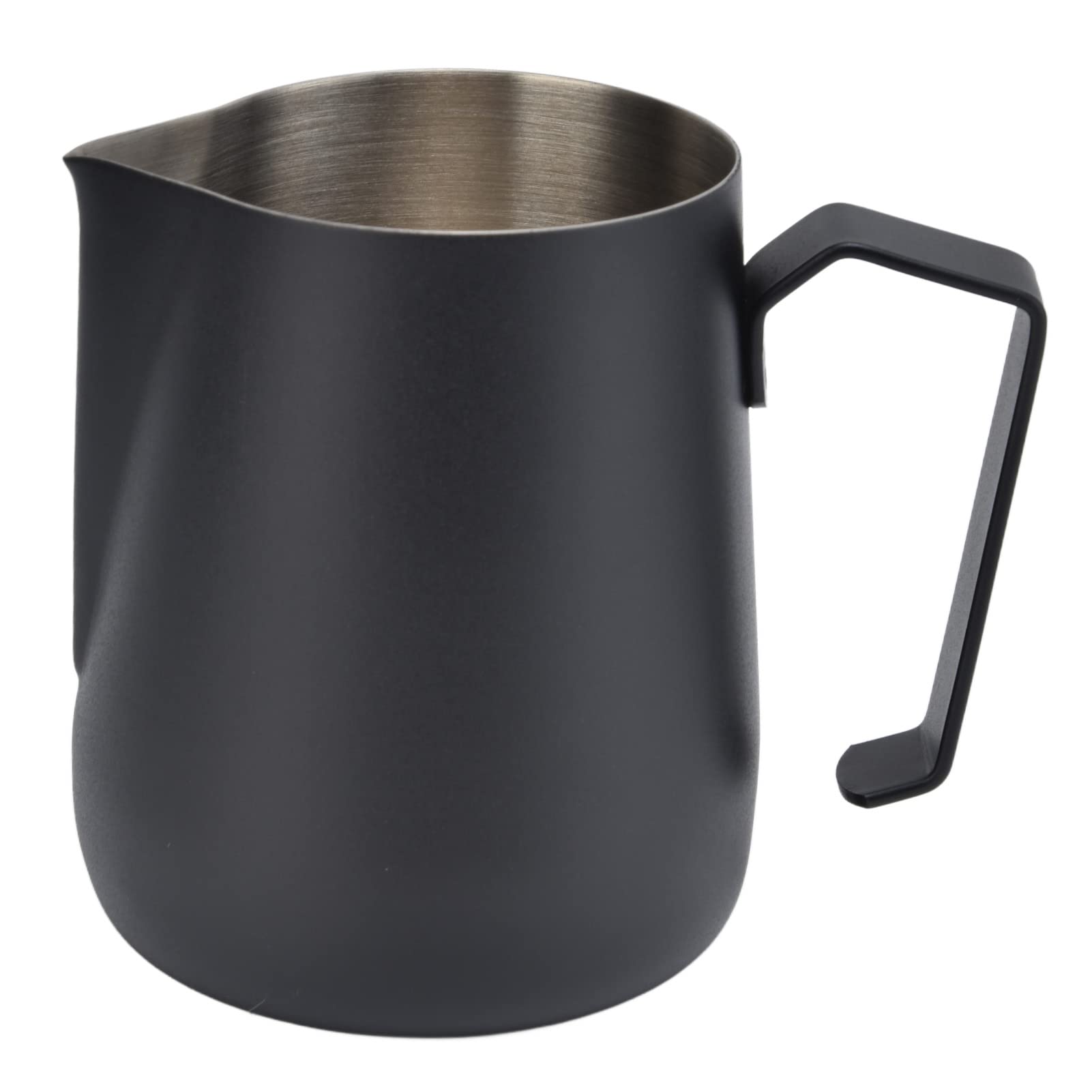 Professional Black Milk Frothing Pitcher for Latte & Cappuccino - Integrated Design, Easy to Clean - Perfect for Home Baristas & Coffee Shops