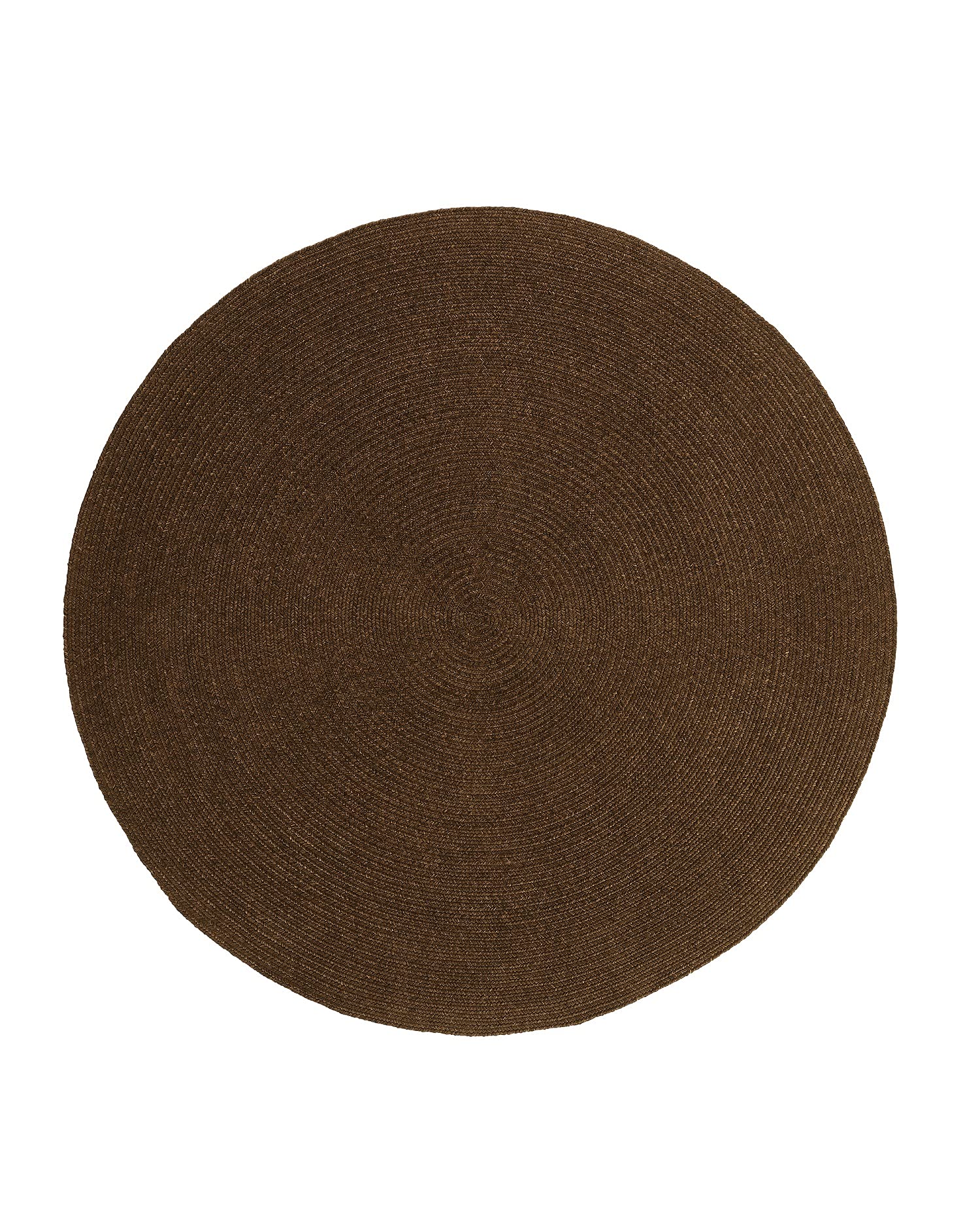 Reversible Braided Round Area Rug 2' x 8' - Indoor/Outdoor Boho Farmhouse Floor Mat for Living Room, Kitchen, Bedroom, Patio & Porch - Non-Slip Decorative Rug for Hardwood Floors (Latte) - Perfect for Cozy Home Decor & Outdoor Entertaining