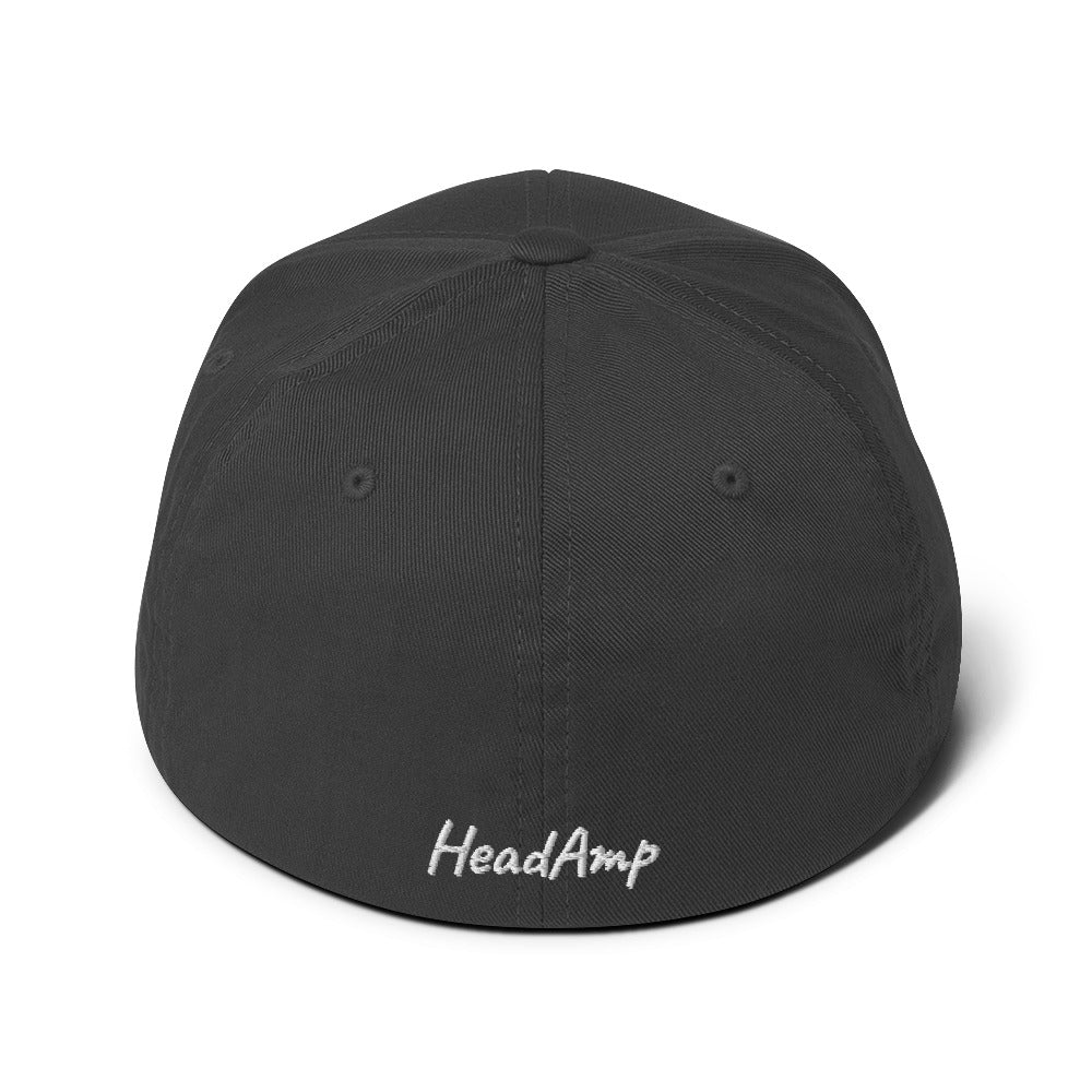 HeadAmp Embroidered Baseball Cap - Adjustable Fitted Hat for Men & Women - Perfect for Outdoor Sports, Running, Hiking & Casual Wear