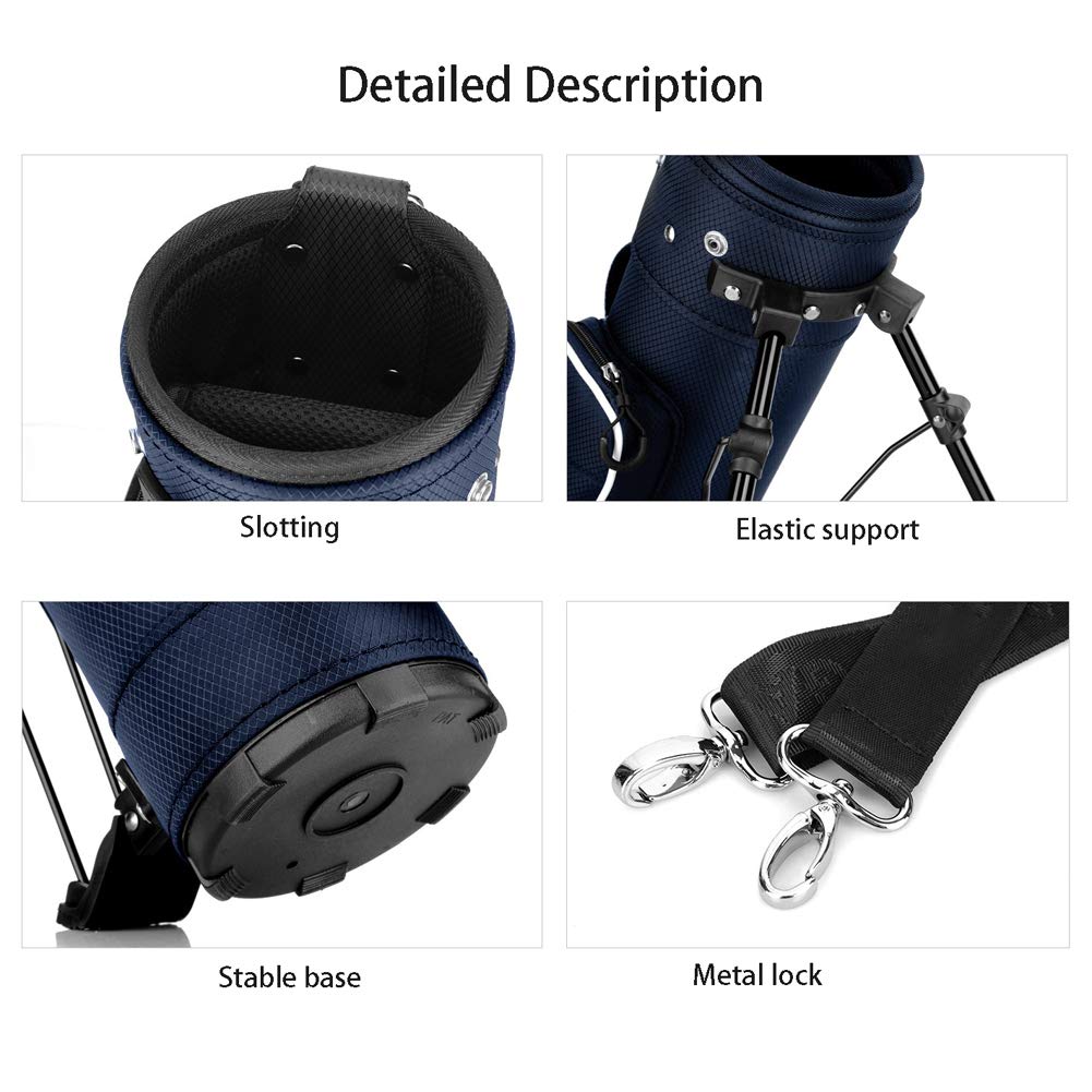 **Lightweight Waterproof Golf Stand Bag for Men - Large Capacity Portable Nylon Golf Carry Bag with Bracket & Gun Rack | Perfect for Golf Courses, Driving Ranges & Travel**