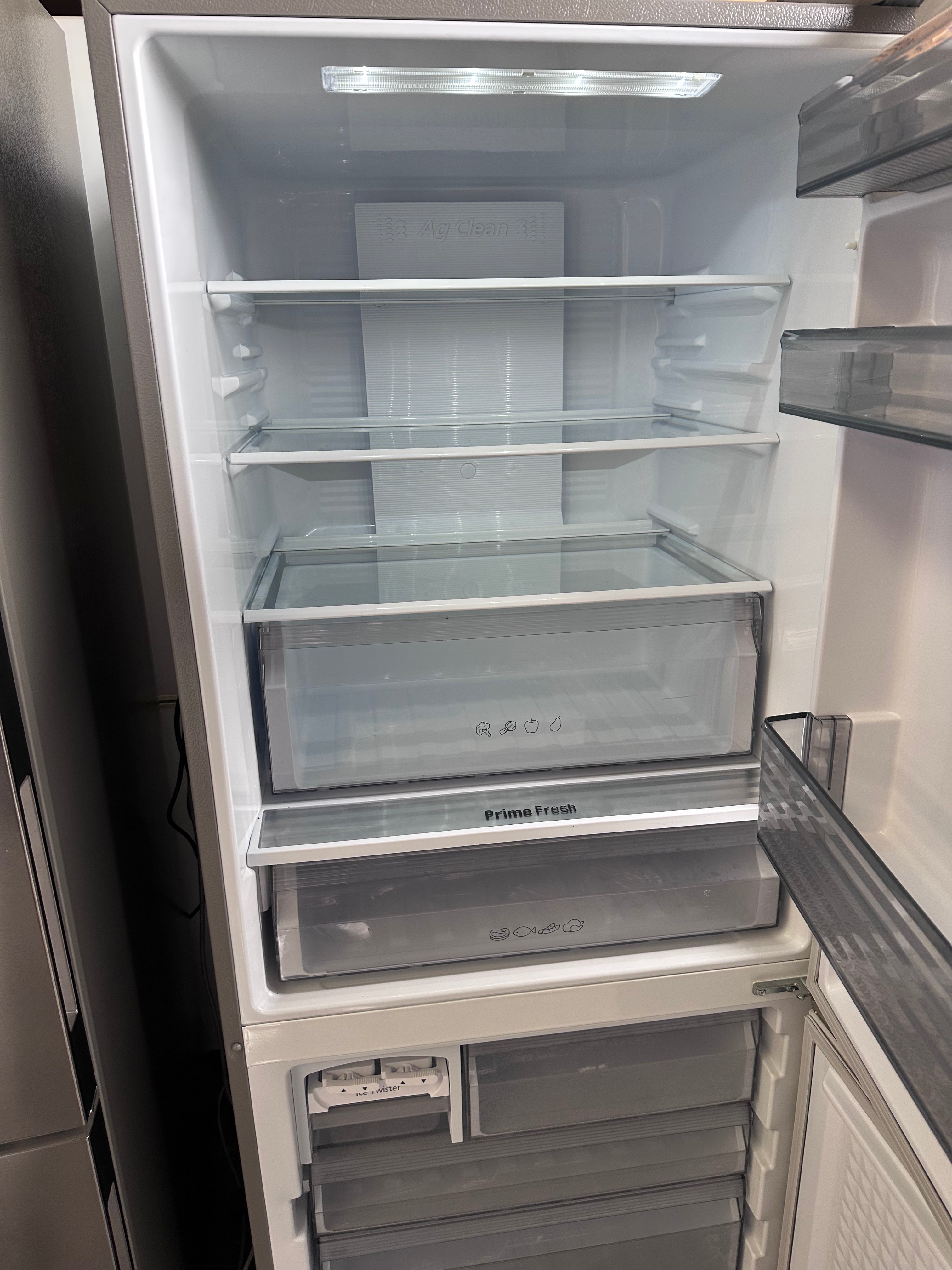 Panasonic 407L Stainless Steel Bottom Mount Refrigerator - Energy Efficient, Spacious 4-Door Fridge with Freezer [Certified Refurbished] - Perfect for Large Families, Restaurants & Open Kitchen Designs