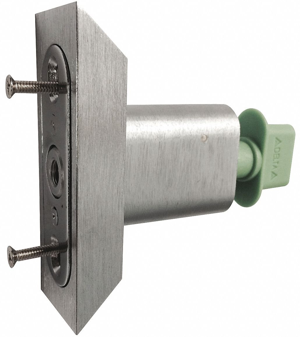 Delta Lock Sliding Door Lock - Satin Chrome Finish for Enhanced Security | Ideal for Patio, Balcony, and Glass Sliding Doors