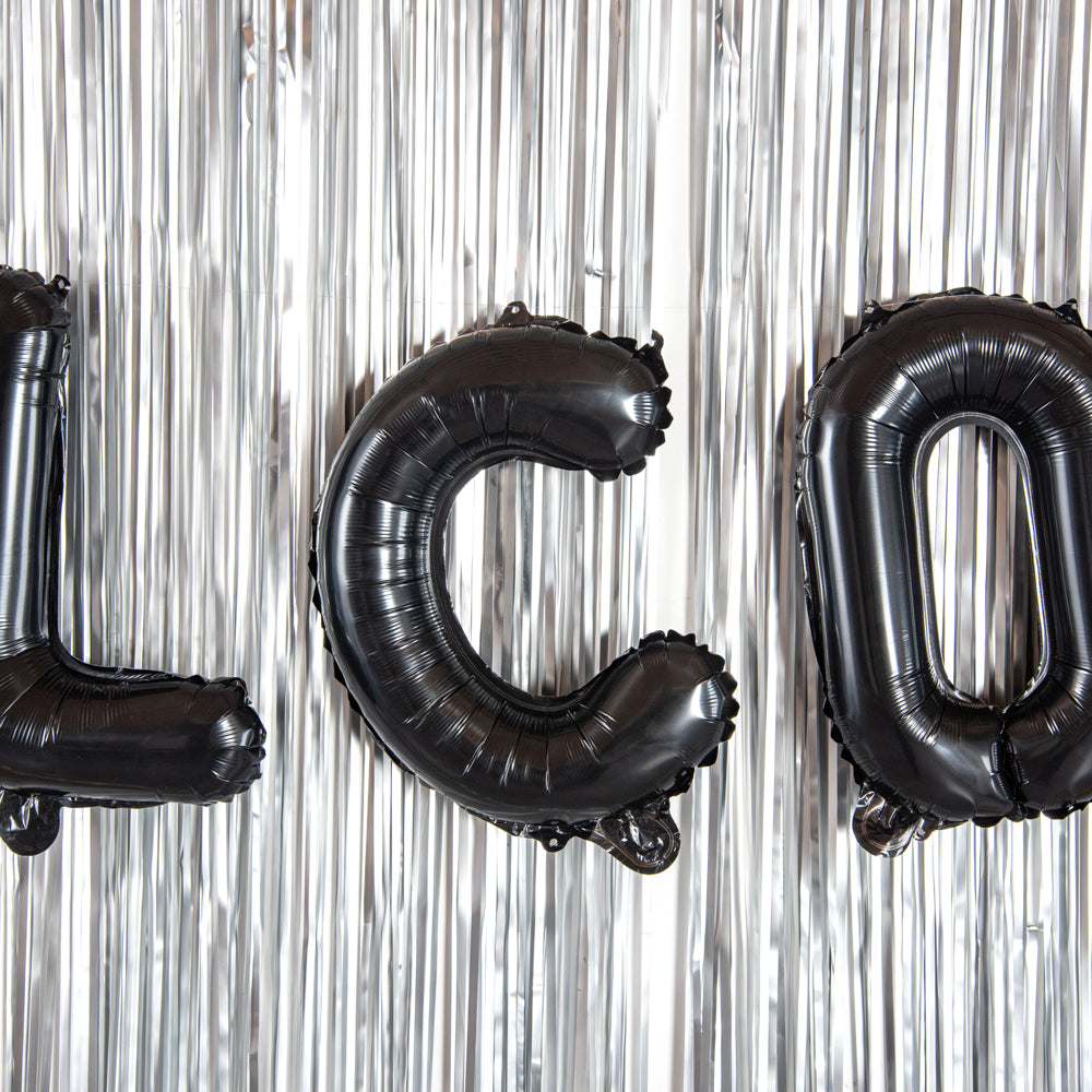 Balloonify Black Mylar Letter C Balloon - 16 Inch - 1 Count Box - Perfect for Birthday Parties, Baby Showers & Graduation Decorations