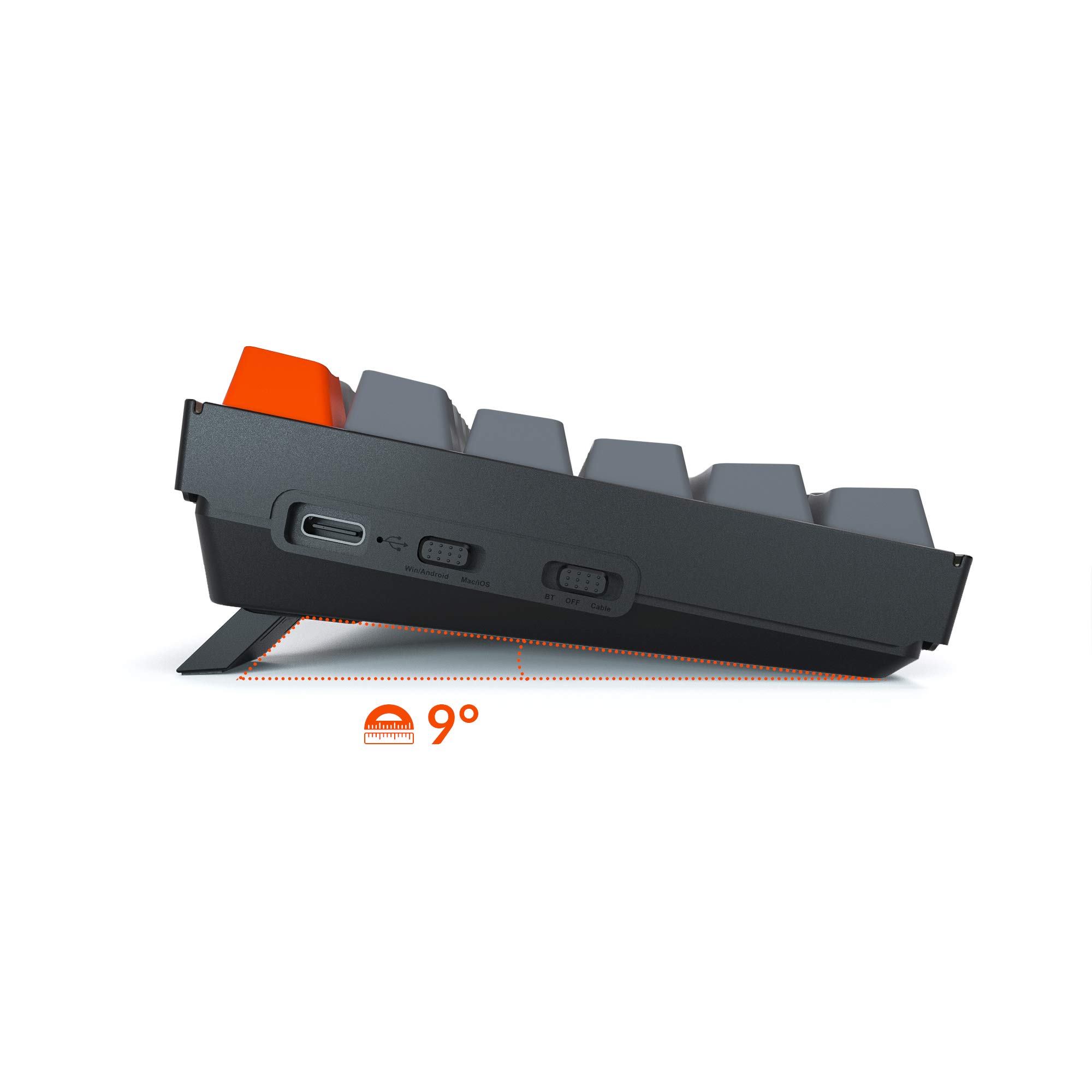 Keychron K2 V2 Wireless Mechanical Gaming Keyboard - 84 Key Compact Bluetooth/USB Wired RGB Backlit with Aluminum Frame | Gateron G Pro Brown Switches | Compatible with Mac & Windows | Perfect for Office Work, Gaming & Programming