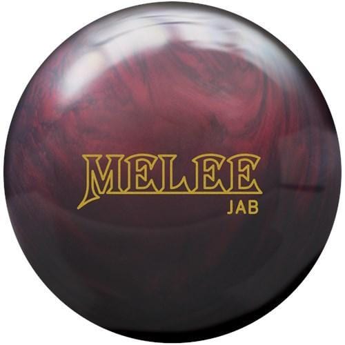 Brunswick Melee Jab Blood Red Bowling Ball - High Performance Reactive Resin for Strikes & Spares | Perfect for League Play & Tournaments