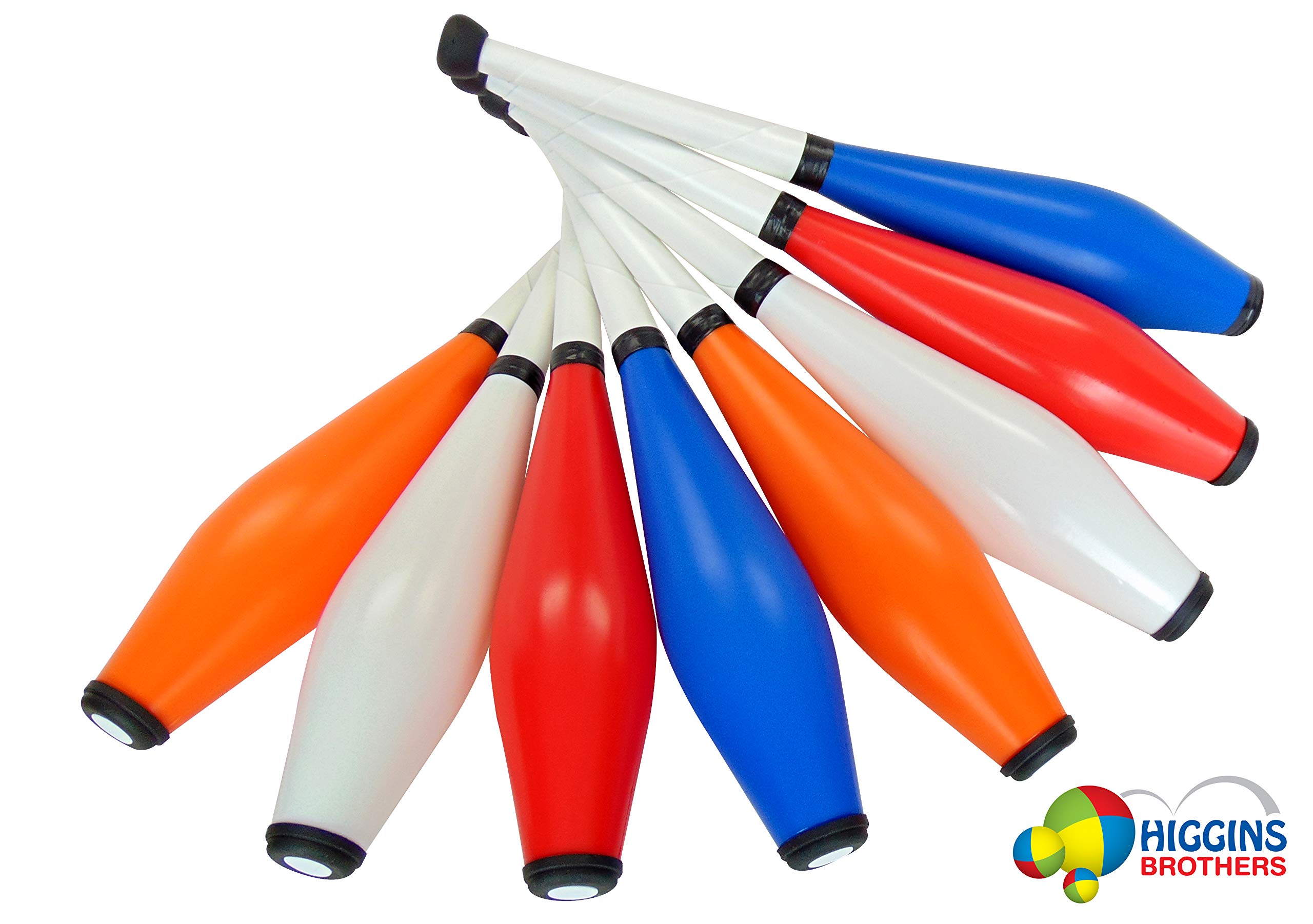 Premium Flow Juggling Club Set - 3 Pack with LED Lights (Red) for Circus Performers, Fire Spinners & Flow Artists - Perfect for Night Performances, Festivals & Practice Sessions