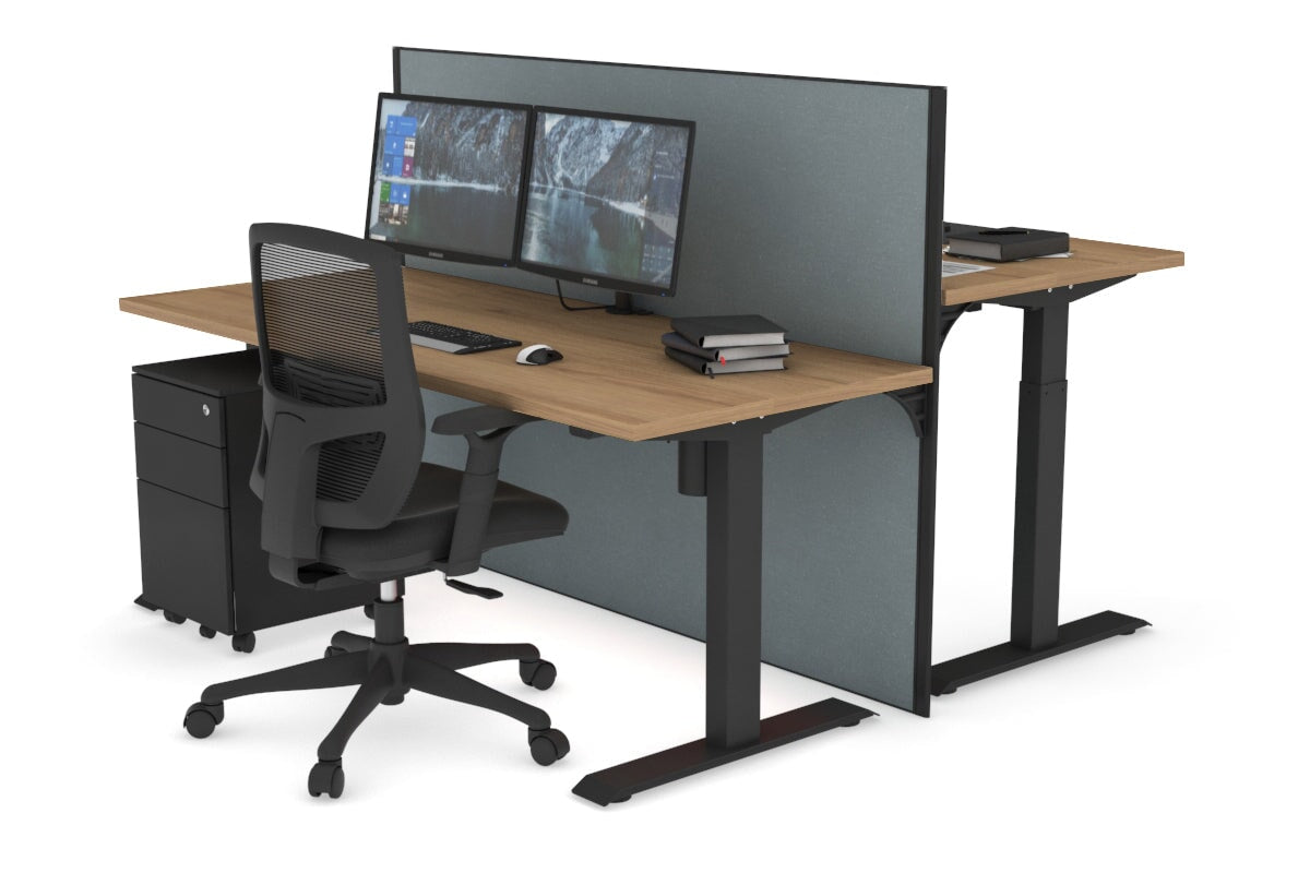 Adjustable Height 2-Person Workbench [1400L x 700W] - Perfect for Garage, Workshop & Home Office Use