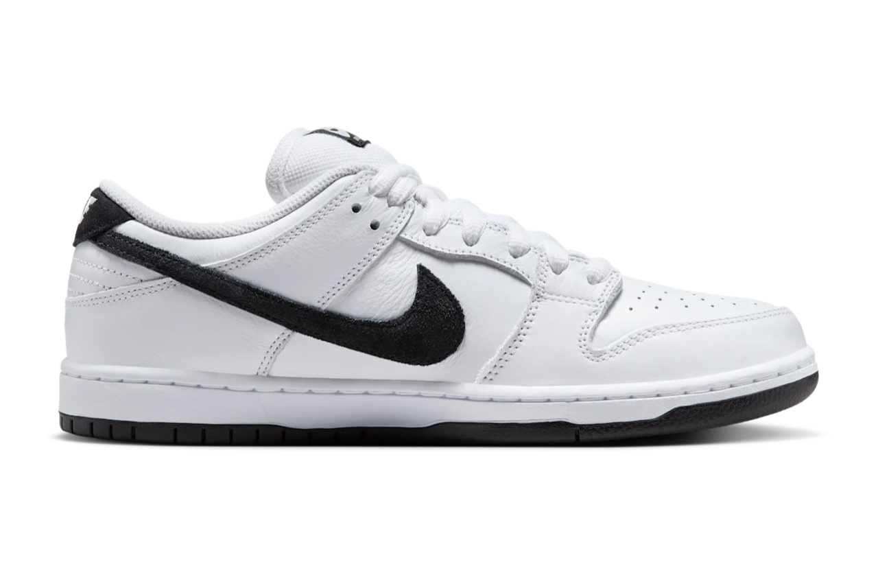 Nike SB Dunk Low Sneakers - White & Black Skateboarding Shoes for Men & Women | Perfect for Streetwear, Casual Wear & Skateboarding
