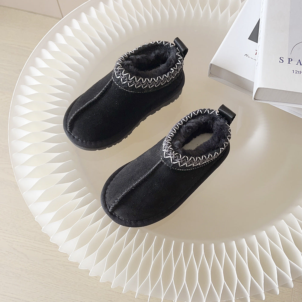 Warm Alaska Fleece Kids Slippers - Cozy Indoor House Shoes for Boys & Girls - Perfect for Winter, Home, and Playtime