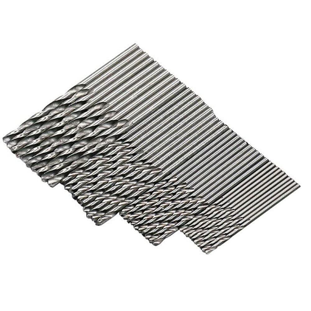 50pcs Titanium Coated HSS Drill Bit Set - High Speed Steel Twist Drill Bits (1/1.5/2/2.5/3mm) for Metal, Wood & Plastic - Perfect for DIY Projects, Home Repair & Professional Use