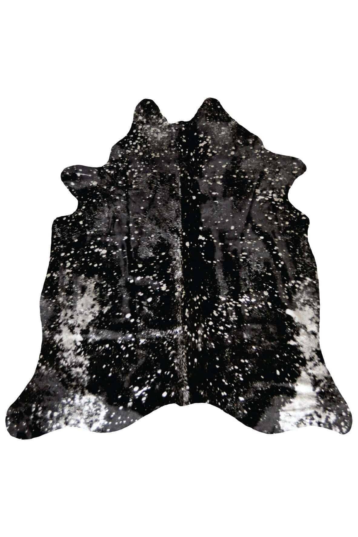 Silver Metallic Cowhide Rug - Premium Handmade Cow Skin Rug for Living Room, Bedroom & Office Decor
