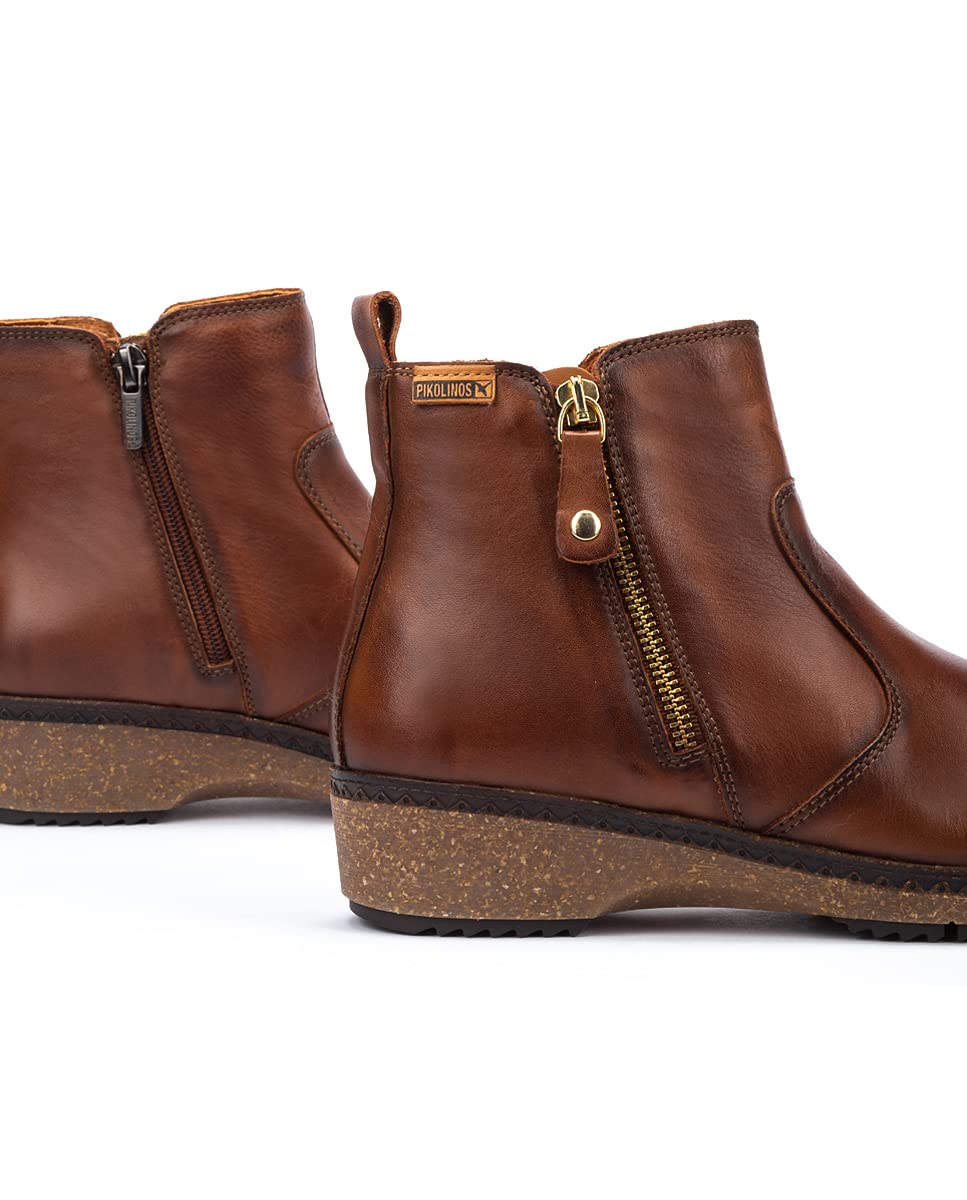 PIKOLINOS Women's Leather Flat Ankle Boots - Granada Style | Comfortable Casual & Office Wear | Perfect for Fall, Winter & Everyday Outfits