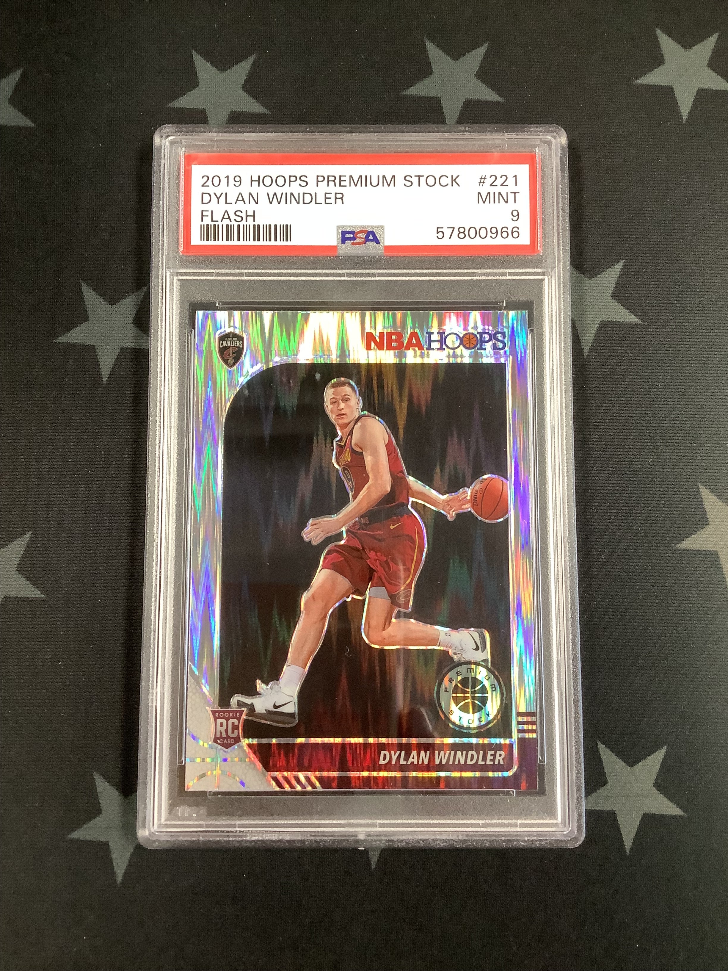 2019 Panini Hoops Premium Stock Flash Dylan Windler #221 PSA Mint 9 57800966 - Rare Basketball Trading Card for Collectors & Investors - Perfect for Display, Gifts, and Sports Memorabilia Collections