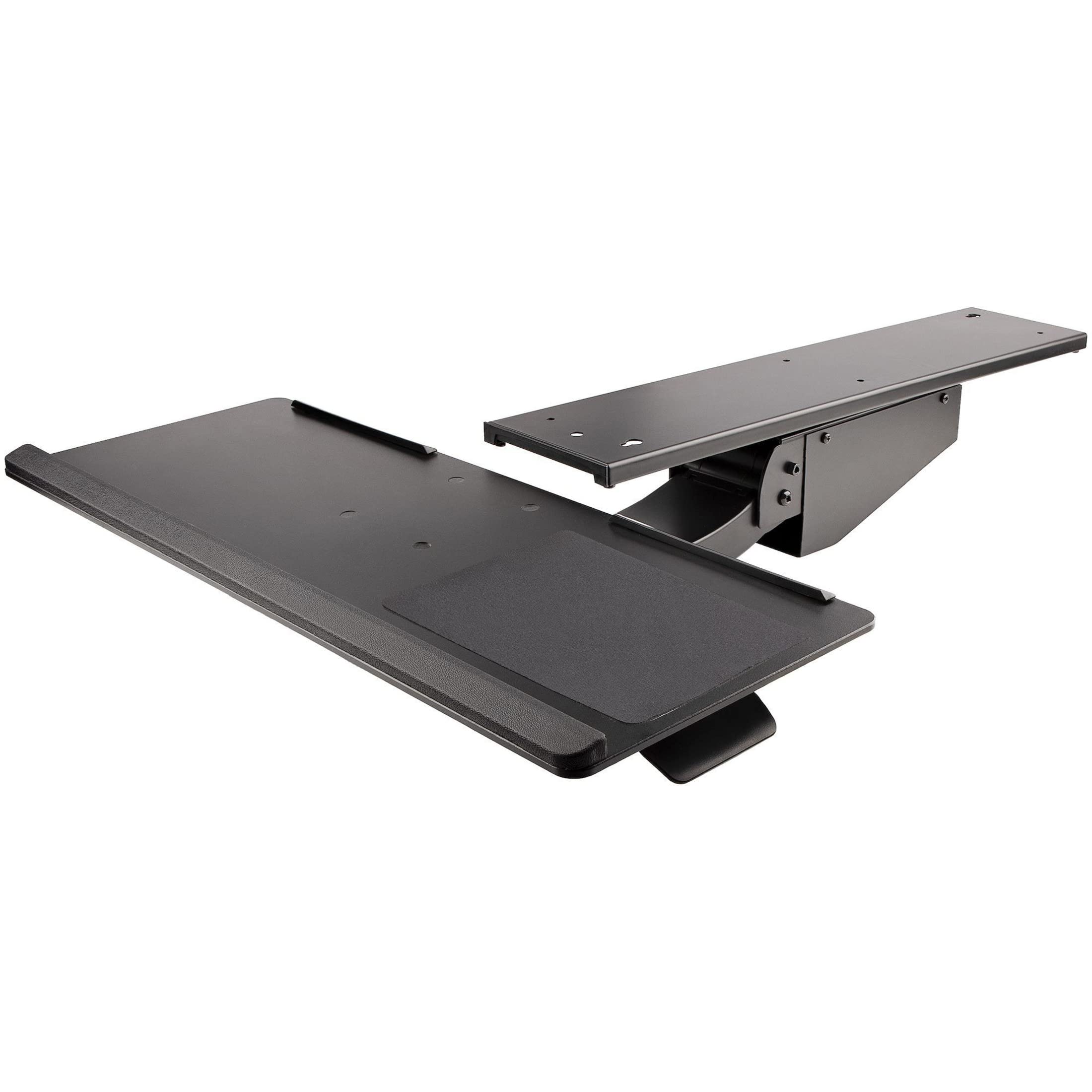 StarTech.com Under Desk Keyboard Tray - Full Motion & Height Adjustable Ergonomic Keyboard and Mouse Platform (10