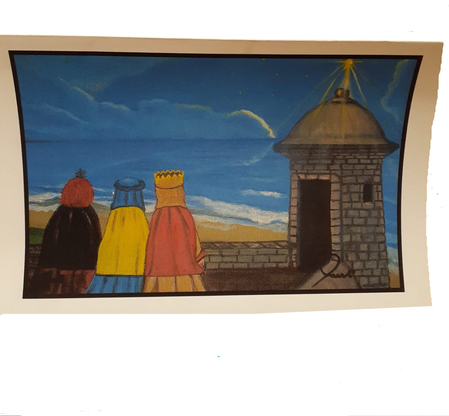 Puerto Rican Christmas Nativity Scene Greeting Cards - 10 Assorted Three Wise Men Holiday Cards (5x4 inches) - Perfect for Holiday Gifts, Party Invitations & Cultural Souvenirs