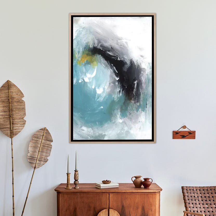 PI Studio Framed Aquamarine I - Elegant Wall Art for Living Room, Bedroom & Office Decor