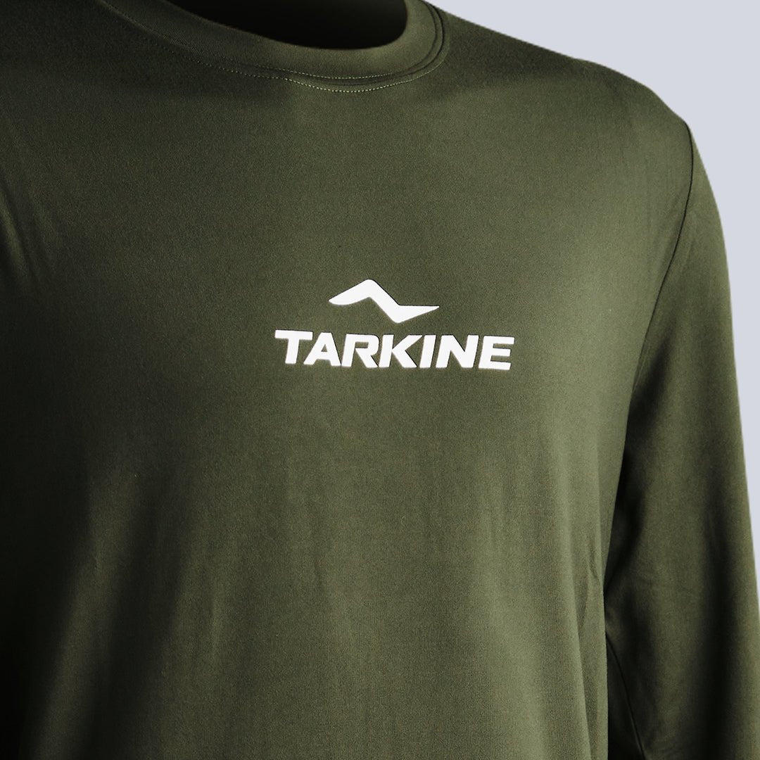 Eco-Friendly Women's Long Sleeve Running Shirt - Tarkine Ultra Soft Performance Tee for Outdoor Jogging & Hiking (Dark Green, Standard Thickness)
