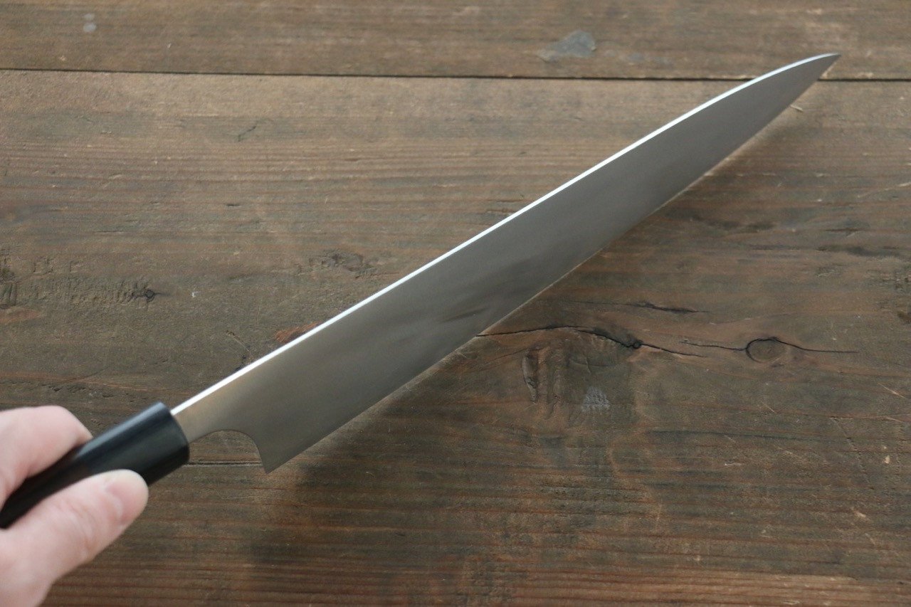 Premium Seisuke SG2 Sujihiki 240mm Japanese Knife with Exotic Shitan Handle - Perfect for Slicing Sashimi, Roasts & Delicate Meats