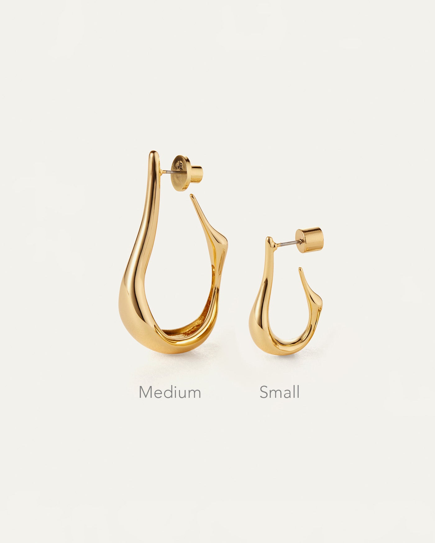 Colette Medium Hoop Earrings - Stylish Gold-Plated Hoops for Women | Perfect for Everyday Wear, Office & Date Night
