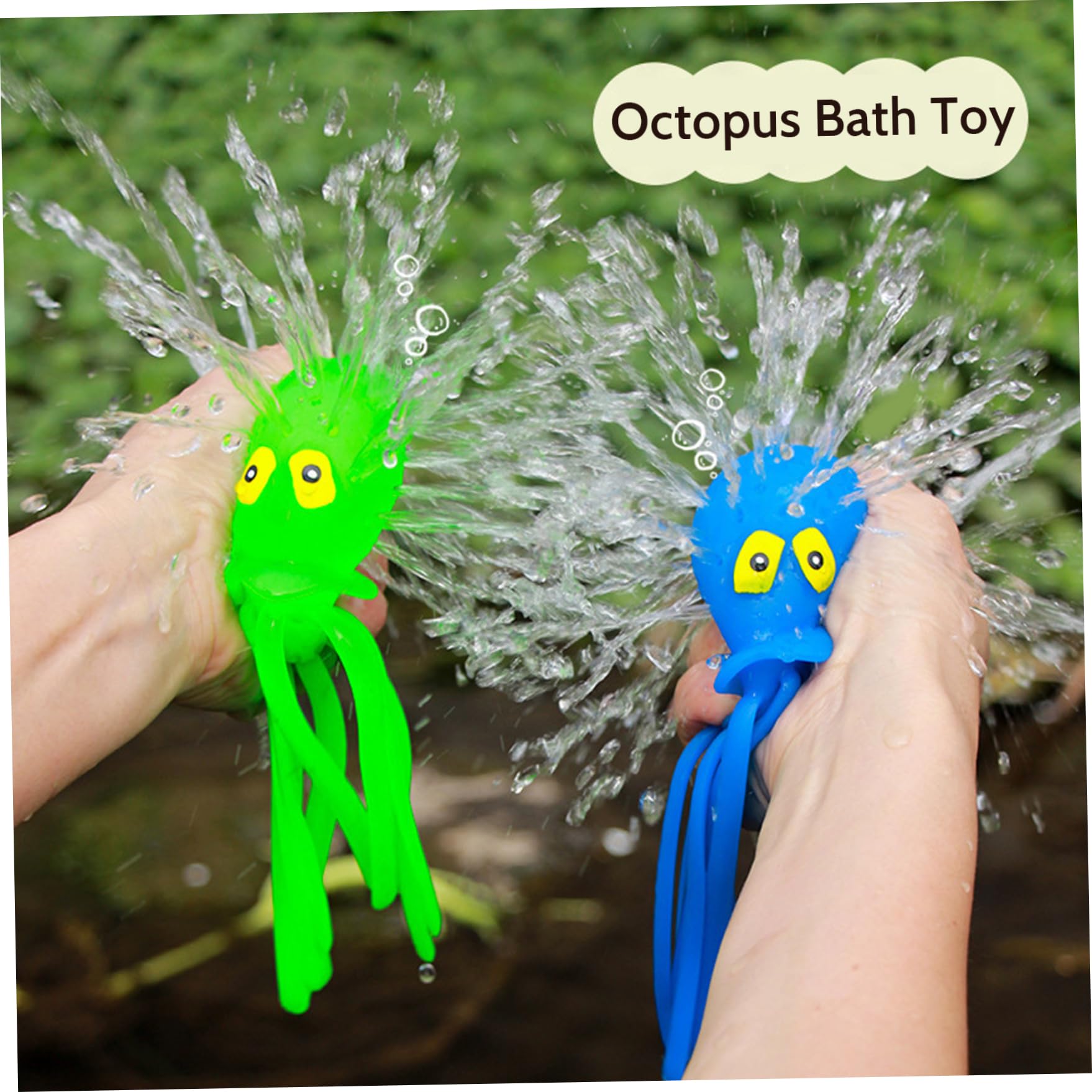 **6PCS Squeezable Soft Octopus Bath Toys for Kids - Cute Water Sensory Pool Toys with Multi-Holes, Stress Relief & Fun Toddler Toys (6.3x2.6 Inches) - Perfect for Bathtime, Pool Play & Sensory Development (Ages 3+)**