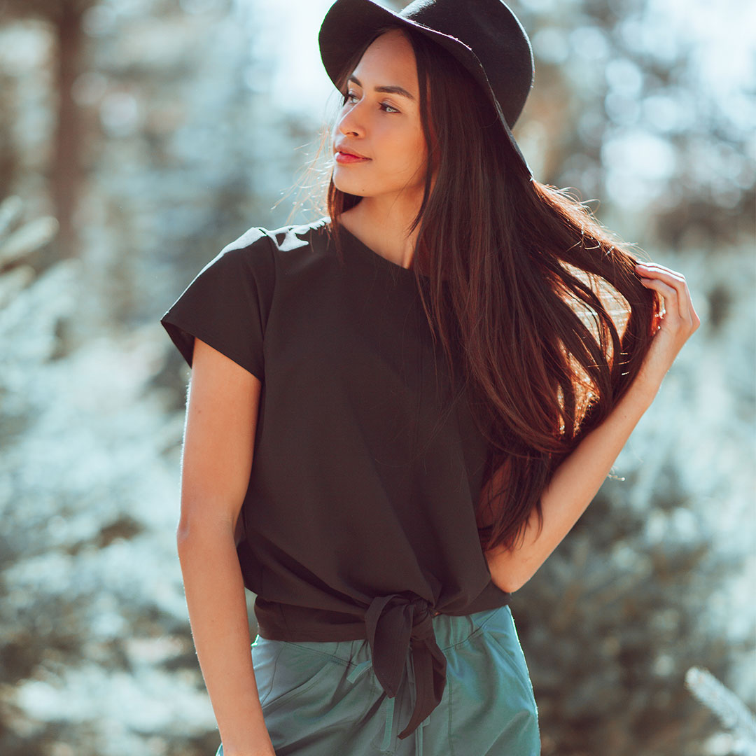 Stylish Front Tie Blouse for Women - Trendy Wrap Top for Casual & Office Wear - Perfect for Summer Outfits & Layering