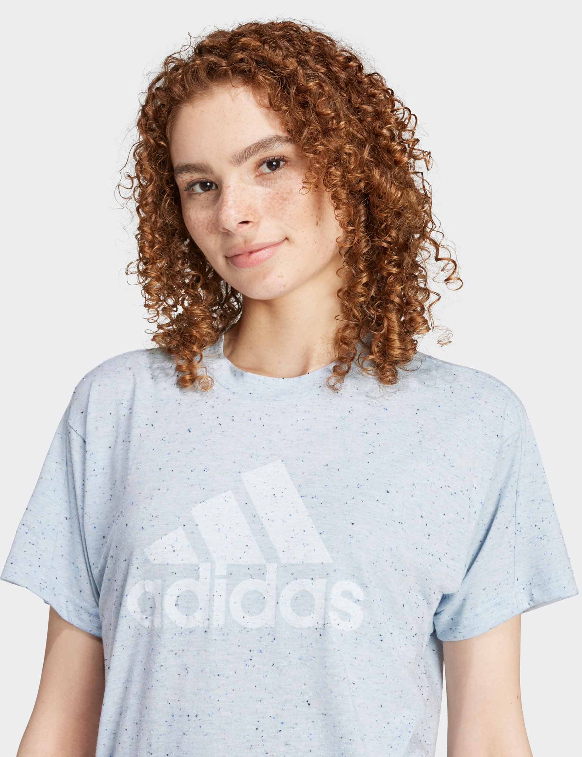 Future Icons Winners 3.0 Graphic T-Shirt - Wonder Blue Melange Cotton Tee for Men | Casual Wear, Street Style & Everyday Comfort