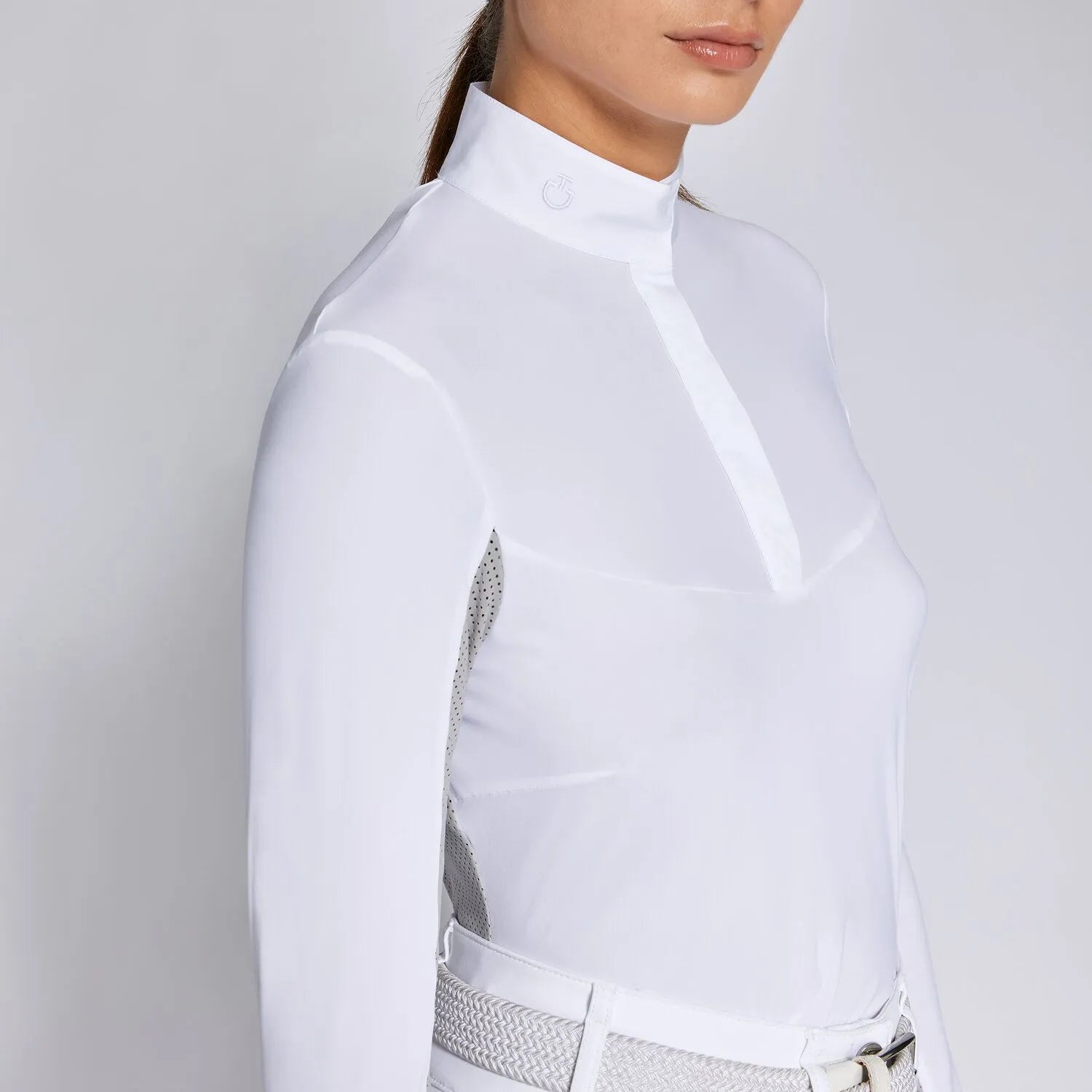 Cavalleria Toscana Women's Equestrian Polo Shirt - Breathable Performance Shirt for Horse Riding & Competition - Perfect for Show Jumping, Dressage & Equestrian Events