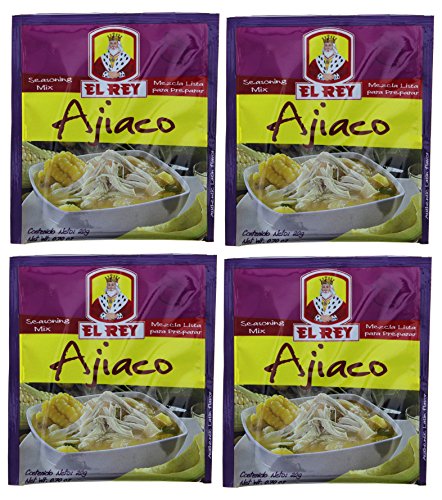 EL REY Ajiaco Seasoning Mix 20g (0.70 oz) - 4 Pack | Authentic Colombian Soup Spice Blend for Ajiaco, Stews & Traditional Dishes