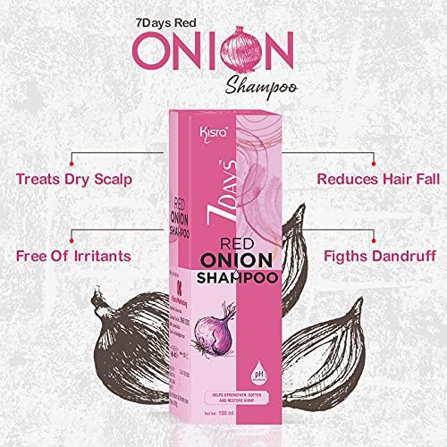Kisra 7 Days Black Seed & Red Onion Hair Growth Oil & Shampoo Combo Set (100ml Each) - Ultimate Hair Care Kit for Thicker, Stronger Hair - Perfect for Daily Use & Scalp Treatment