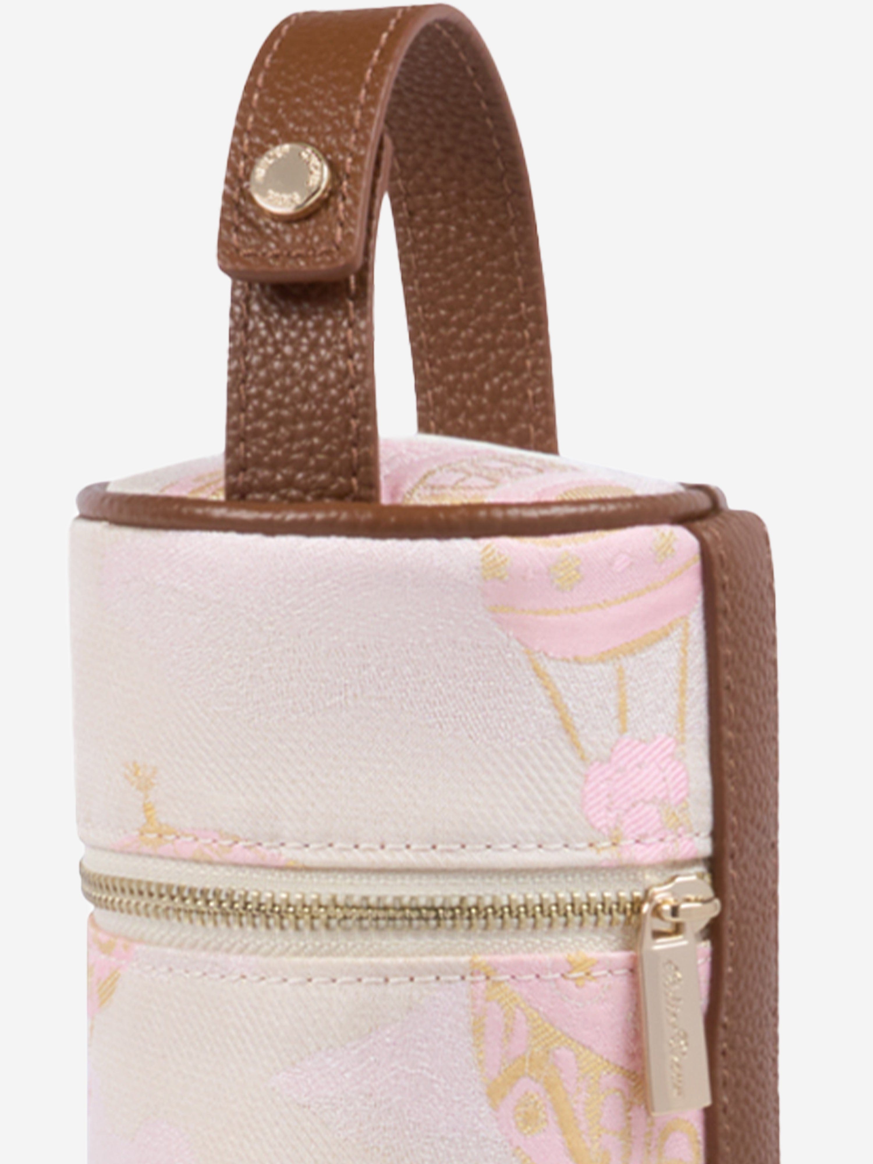 Atelier Choux Pink Baby Hot Air Balloons Bottle Case (23cm) - Stylish & Protective Cover for Baby Bottles, Perfect for Travel, Daycare & On-the-Go Parents