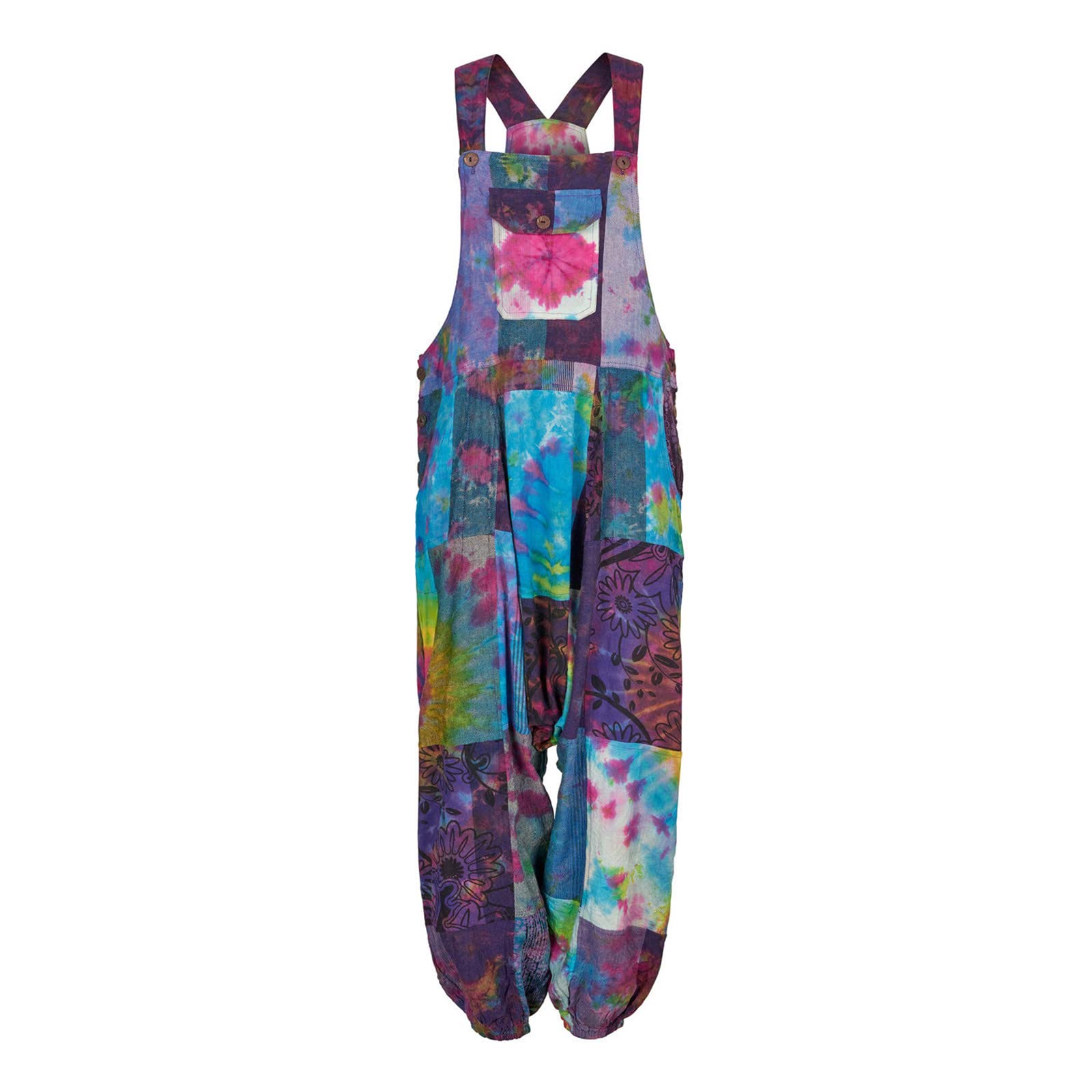 Women's Sleeveless Overalls Jumpsuit - Casual Summer Wide Leg Bib Pants & Shorts - Loose Fit Purple Romper for Women | Beach Outing, Music Festival, Weekend Brunch