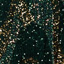 Vintage Emerald Green & Gold Sequin Burton Caftan Dress - Boho Maxi Dress for Beach Wedding, Party & Special Occasions