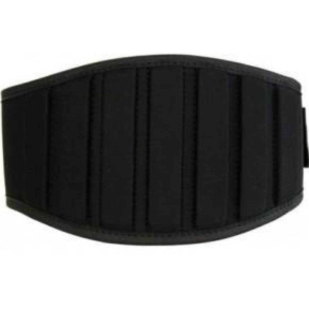BioTechUSA Weightlifting Belt with Velcro Closure - Adjustable Gym Belt for Powerlifting & CrossFit - Large Black - Perfect for Strength Training & Bodybuilding Workouts