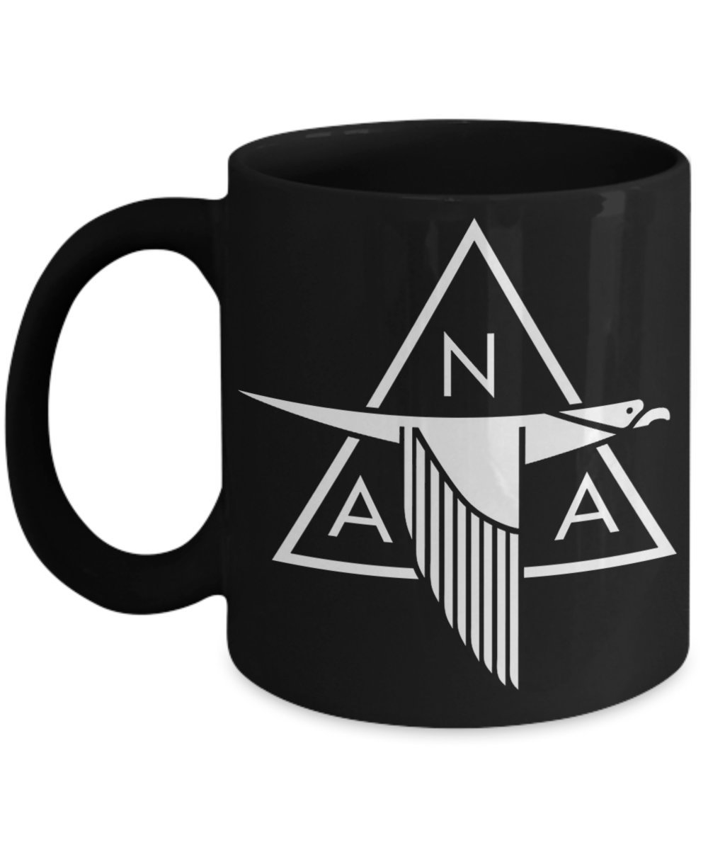 North American Aviation Logo Coffee Mug - Premium Ceramic Travel Mug for Coffee, Tea & Hot Drinks - Perfect for Office, Home & Gifting (Aviation Enthusiasts, Pilots, Flight Crew)