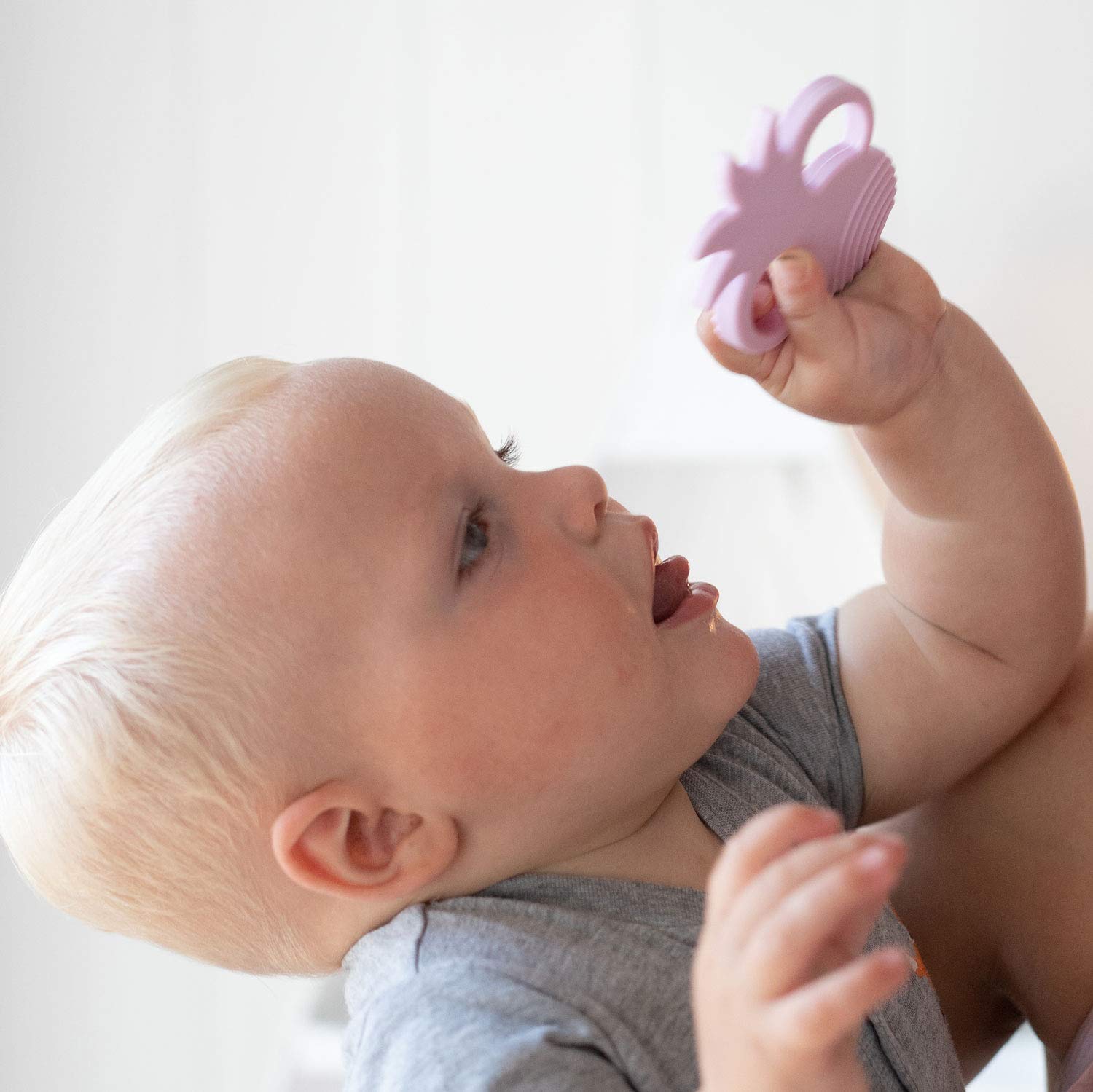 Sisilia Baby Teething Toys - BPA Free Silicone Teether for Infants & Newborns | CPSIA Certified Safe Octopus Design (Baby Blue) | Perfect for Soothing Sore Gums & Early Dental Care