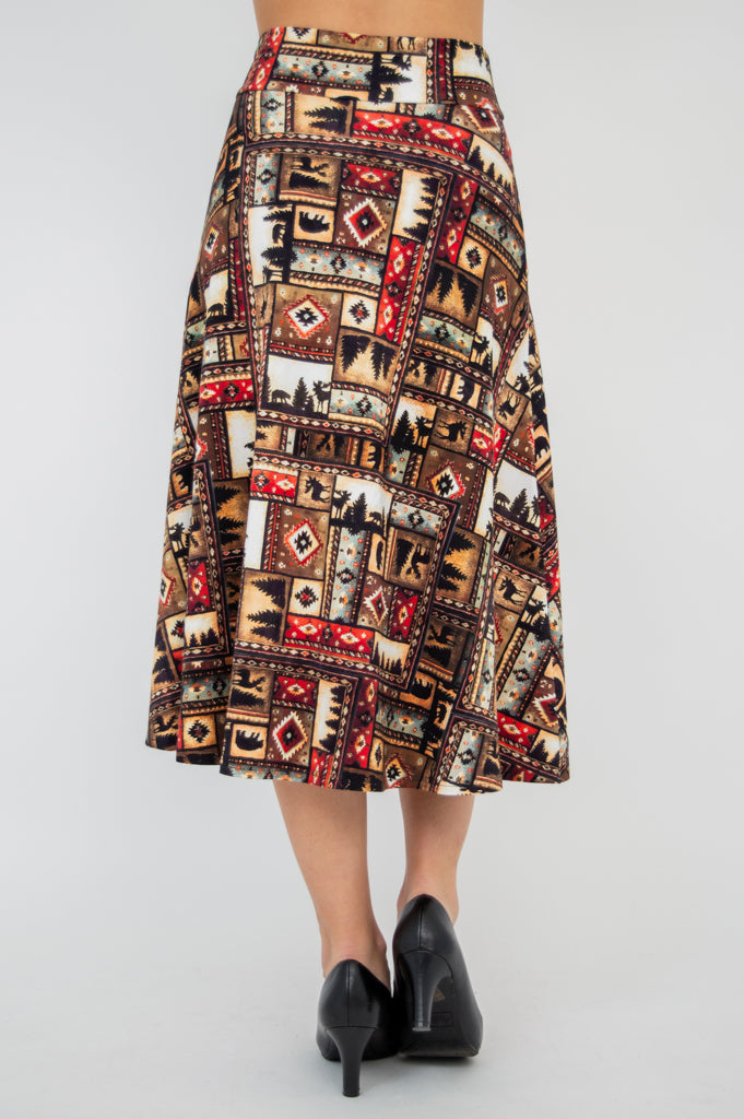 Gillian Skirt - Arizona Style Bamboo Midi Skirt for Women | Comfortable & Breathable Summer Skirt for Beach, Vacation & Casual Wear