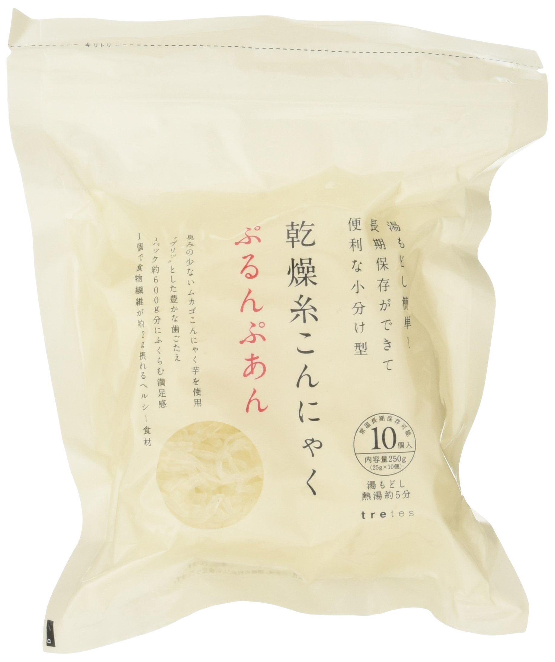 6-Pack Low-Calorie Healthy Additive-Free Pesticide-Free Dried Konjac Noodles (25g x 10) - Shirataki Zenpasta for Keto, Vegan & Weight Loss Diets