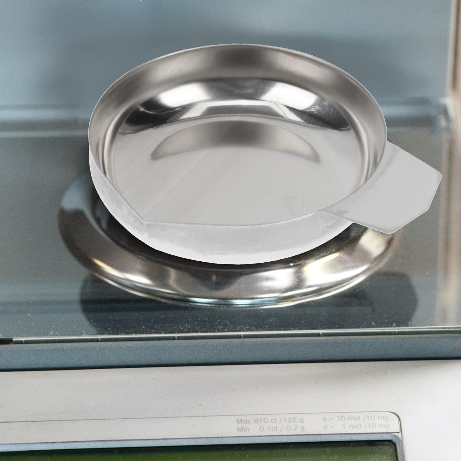 2Pcs Stainless Steel Weighing Pan - Precision Balance Scale Replacement Tray for Jewelry, Diamonds & Powder Measurement | Lab, Kitchen & Jewelry Making Use