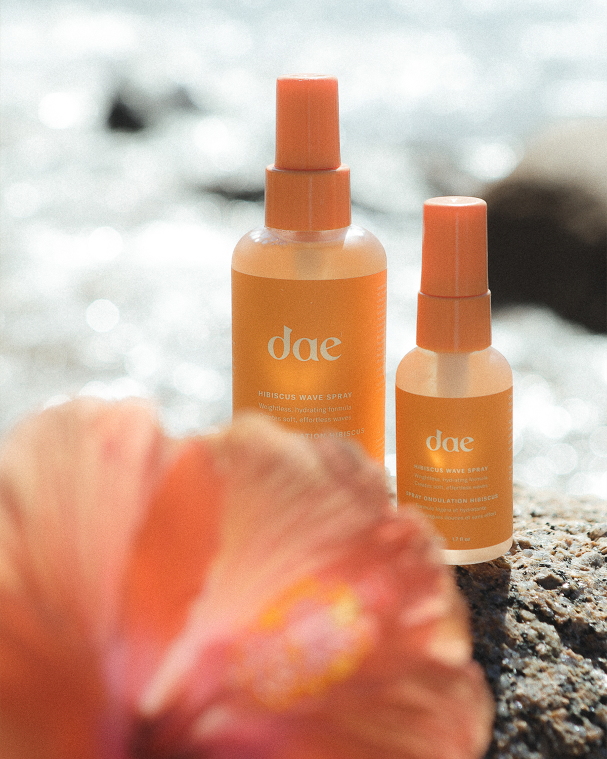 Hibiscus Wave Spray Mini - Natural Hair Texturizer for Beachy Waves & Volume | Perfect for Styling, Travel & Everyday Use