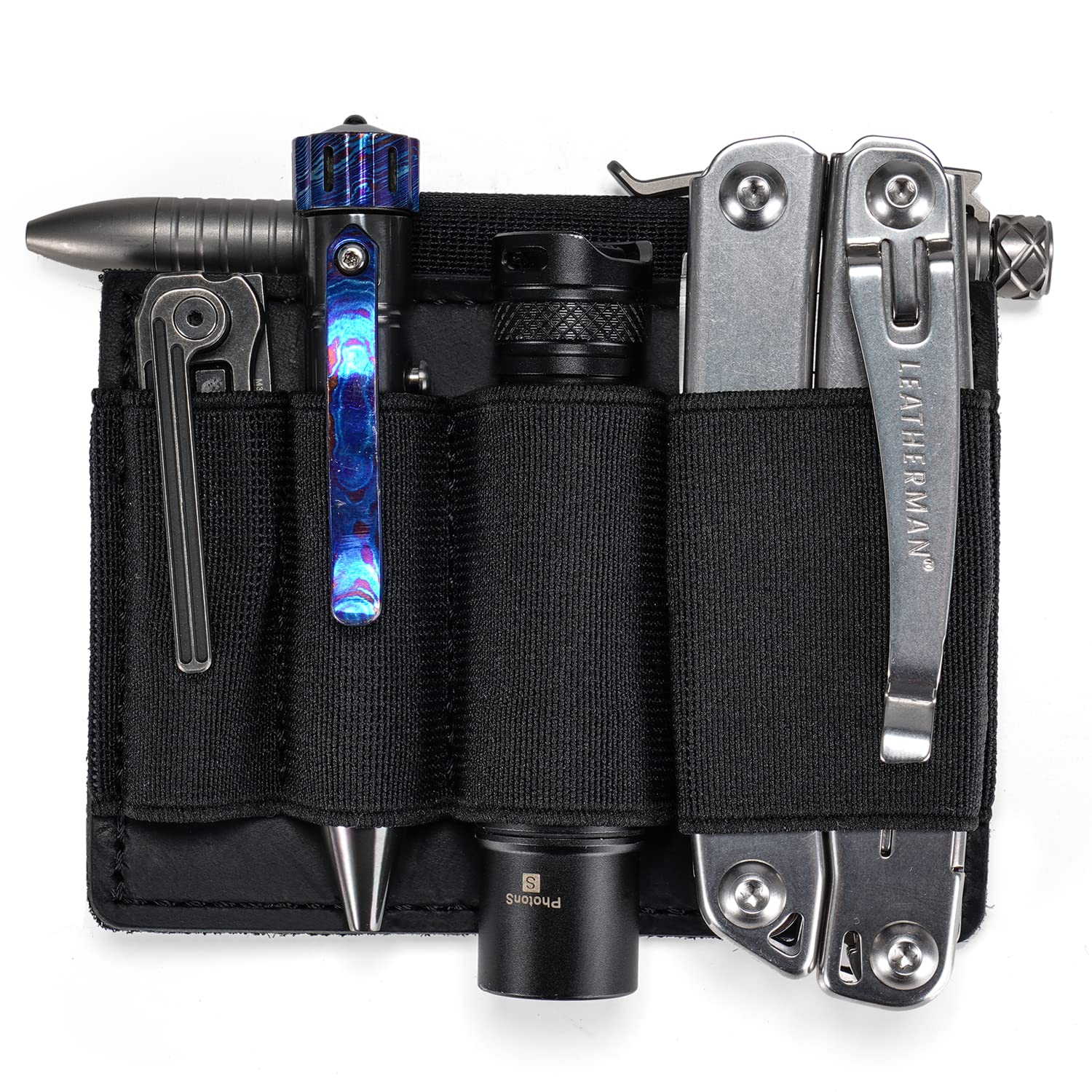 Viperade PL7 EDC Organizer Pouch - Elastic Tactical Gear Holder with Hook & Loop Closure for Backpack, Vest & Everyday Carry Bag | Perfect for Outdoor, Hiking, Camping & Military Use