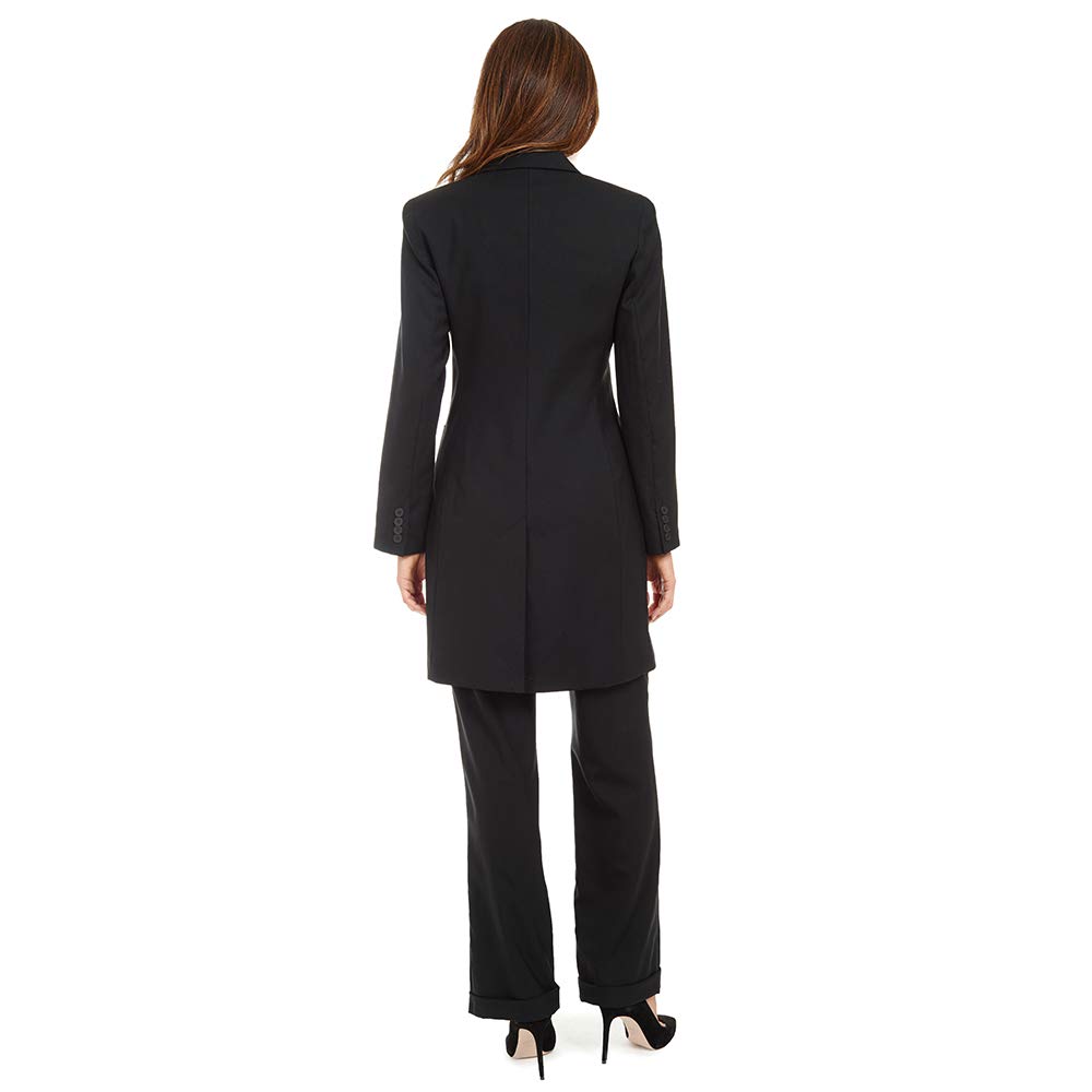 Donatella Women's 2-Piece Jacket and Pant Suit Set - Stylish Blazer & Trousers Outfit for Office, Business, and Formal Occasions