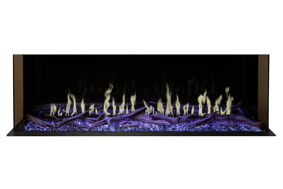 Modern Flames Orion Multi 100 Heliovision Virtual Multi-View Built-In Electric Fireplace - Perfect for Living Rooms, Bedrooms & Home Decor