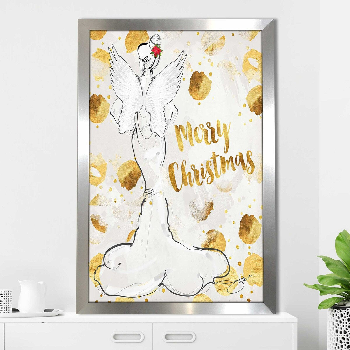 Jodi Print Angel Merry Christmas Acrylic Wall Art - Perfect for Holiday Decor, Christmas Gifts & Home Décor