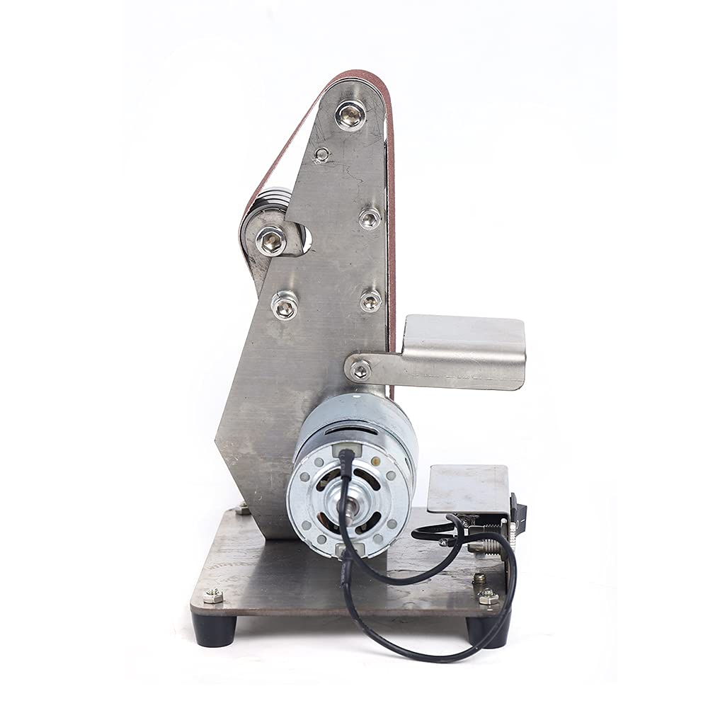 Electric Belt Sander - 775 Motor Woodworking & Metal Polishing Grinder, Knife Sharpener for DIY Projects | Perfect for Home Workshops, Metal Fabrication & Blade Sharpening